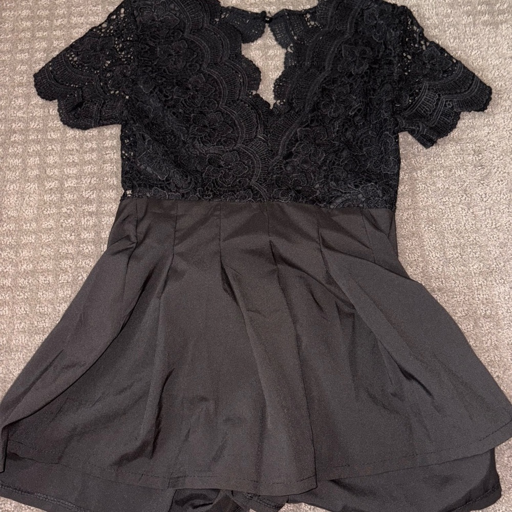 Elegant Black Lace Dress